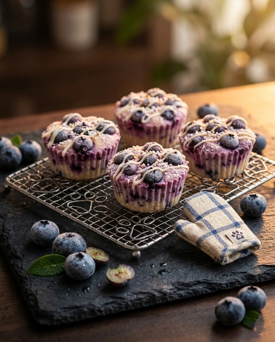 Coconut Oil Blueberry Bites