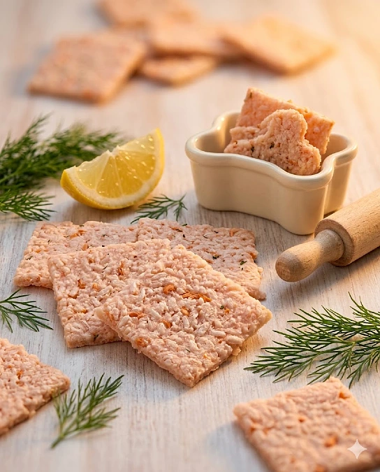 Salmon and Rice Crackers