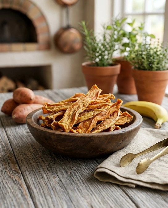 Sweet Potato Banana Chews