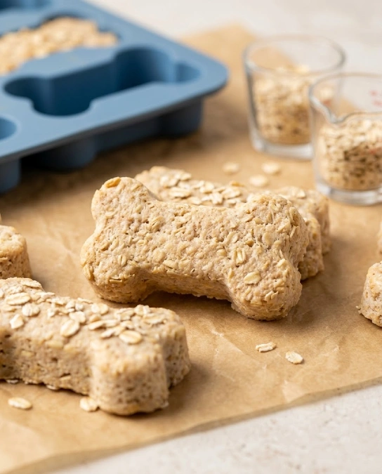 Chicken and Oatmeal Dog Meatloaf
