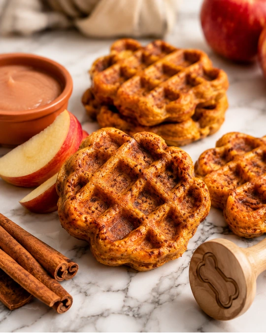 Apple and Cheddar Cheese Dog Waffles