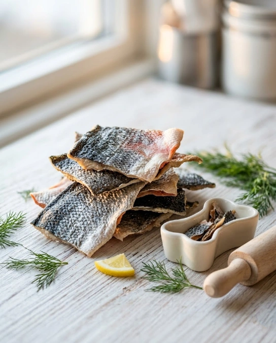 Salmon Skin Crisps
