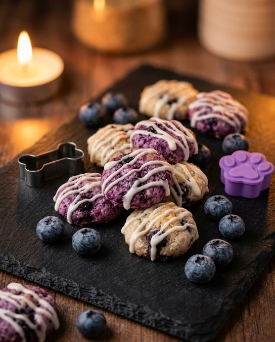 Coconut and Blueberry Drops