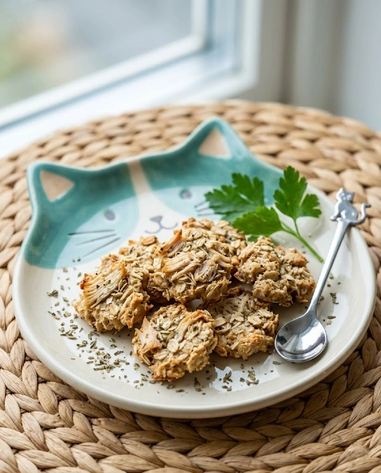 Baked Chicken and Catnip Crisps