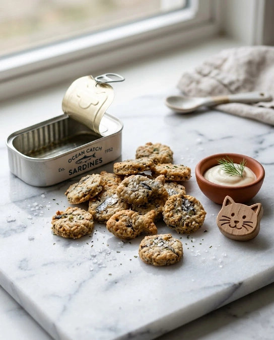 Crunchy Sardine and Rice Crackers