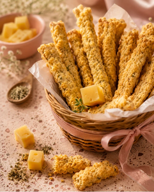 Crispy Cheese and Egg Straws