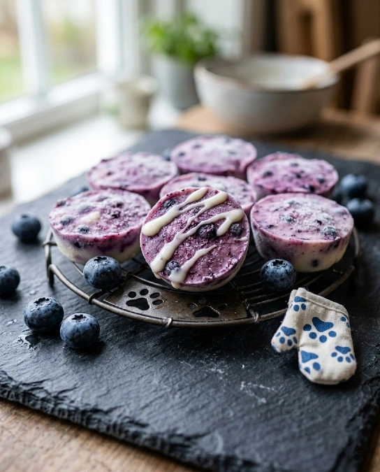 Frozen Yogurt Blueberry Drops