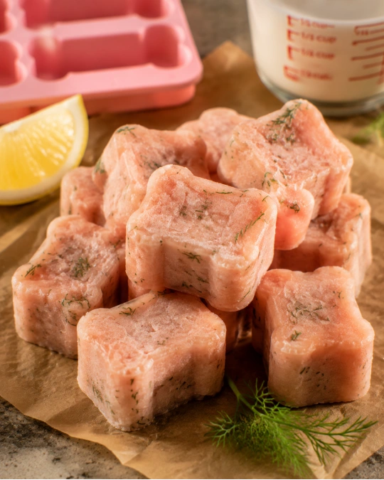 Salmon Frozen Cubes