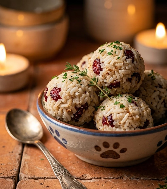 Cranberry Rice Balls