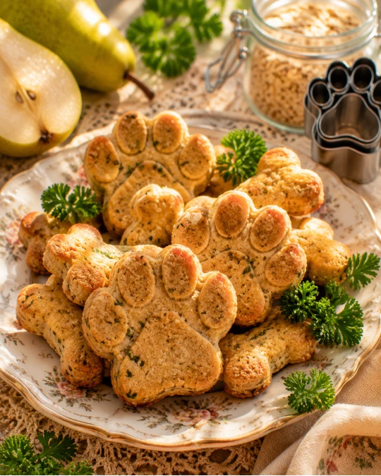 Pear and Parsley Biscuits