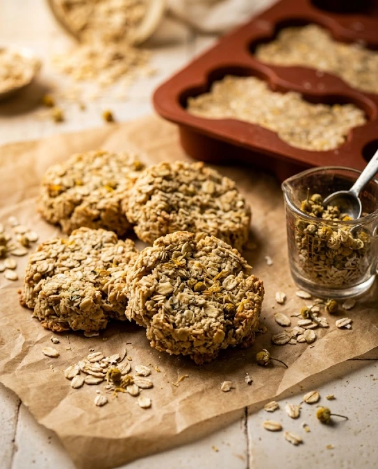Chamomile and Oat Bites
