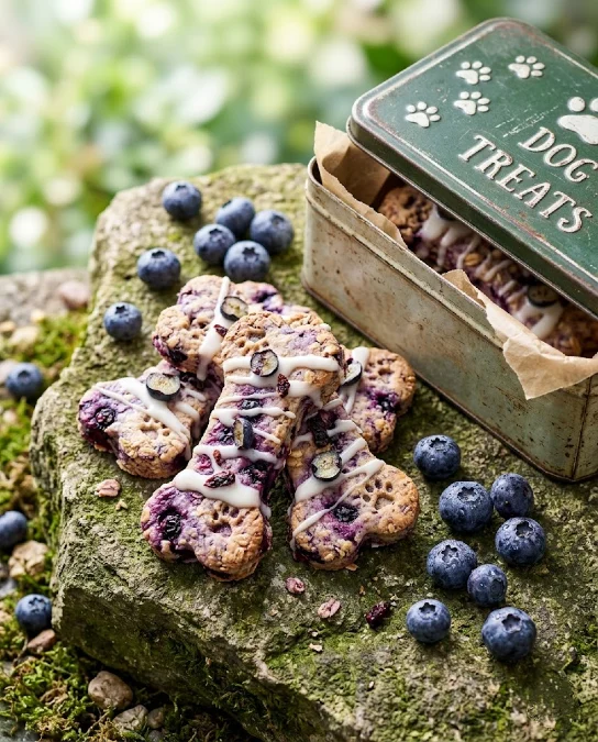 Blueberry Yogurt Bone Biscuits