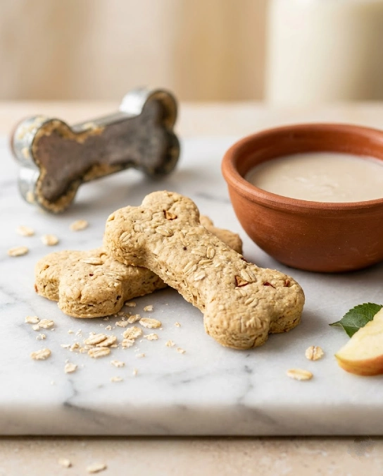 Baked Apple Oat Biscuits