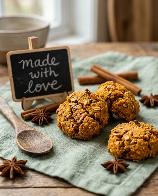 Pumpkin Salmon Drop Cookies