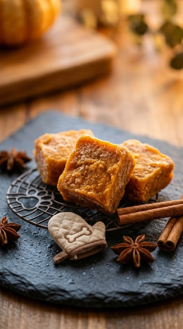Frozen Pumpkin Yogurt Squares