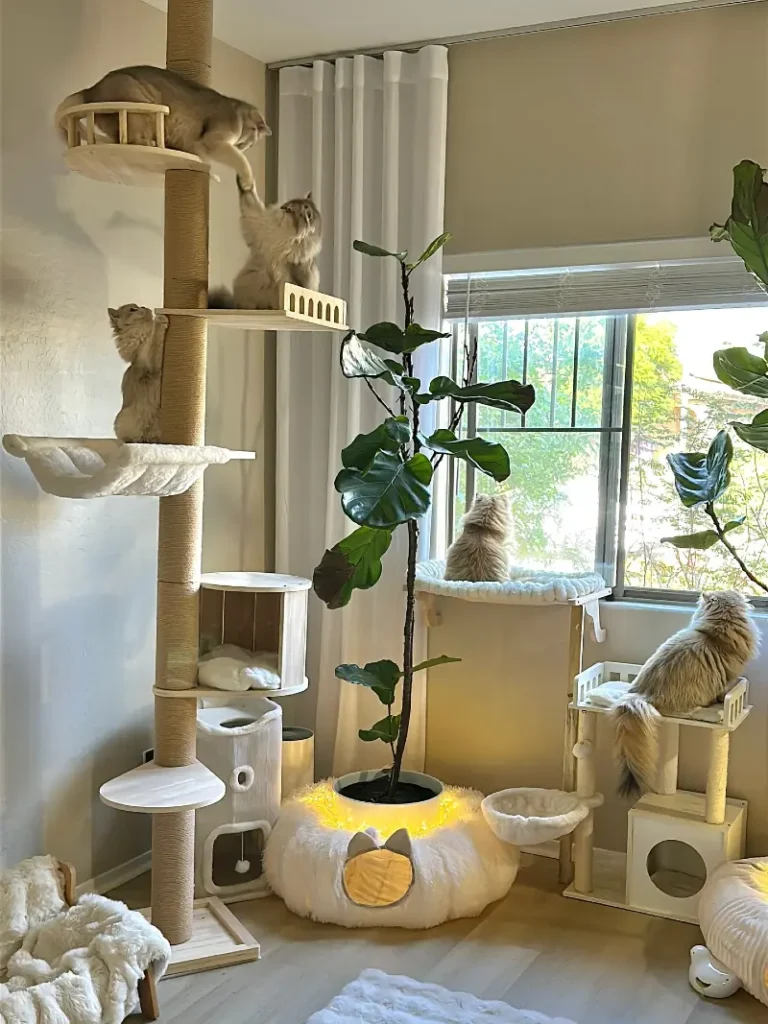 Cream and Sisal Floor-to-Ceiling Climbing Nook