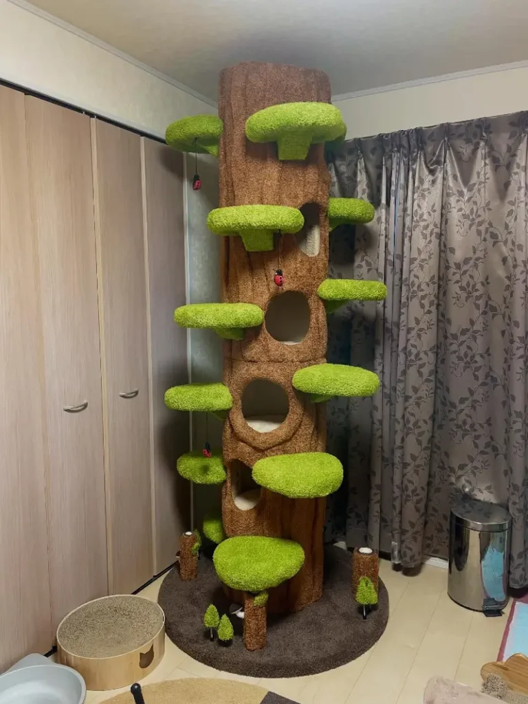Forest-Themed Tree Trunk Climbing Tower