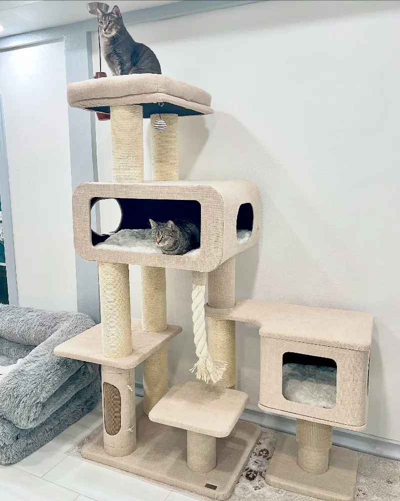 Mid-Century Linen Modular Condo Tower