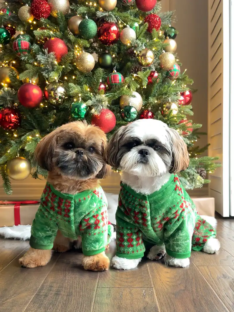 Patterned Emerald Fleece Loungewear Pair