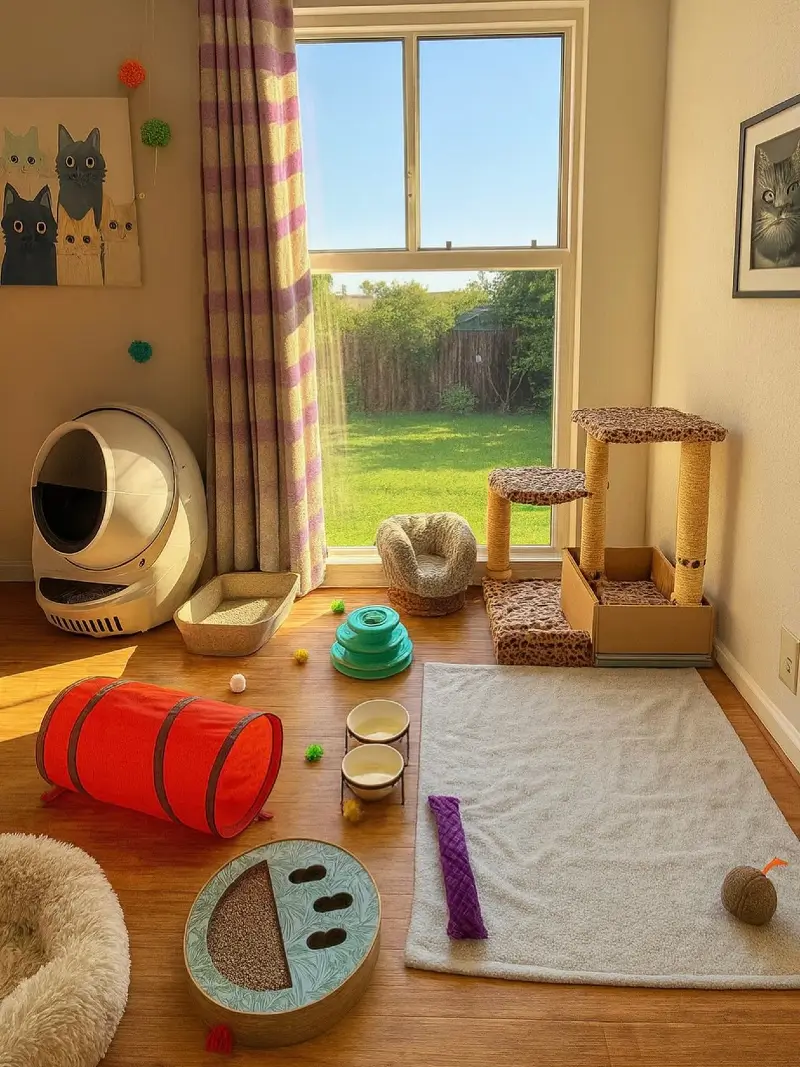 Sunny Window Play Zone with Modular Activity Stations