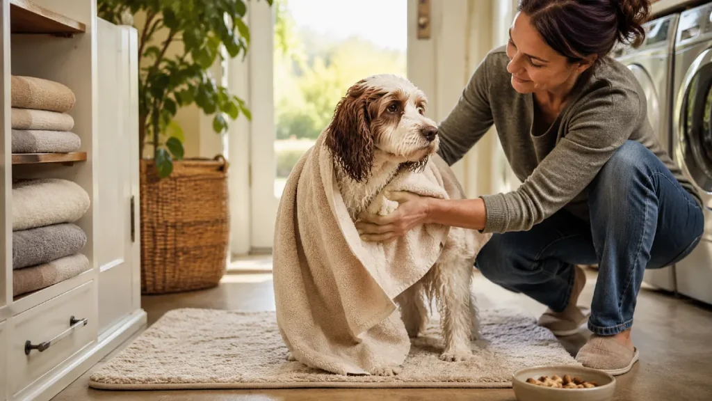 The Fear Free Way to Dry Your Dog