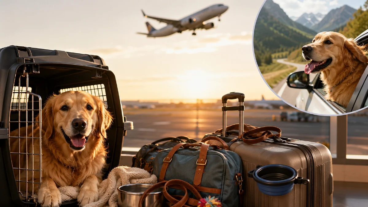 How to Travel With a Dog Long Distance by Car or Plane