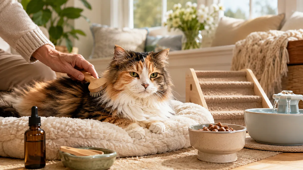 How to Care for a Senior Cat Naturally (Without 6 Pills a Day)
