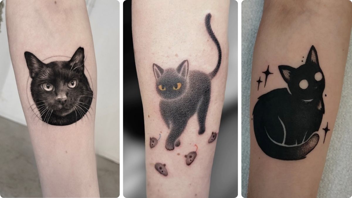 17 Black Cat Tattoo Ideas Full of Mystery and Style