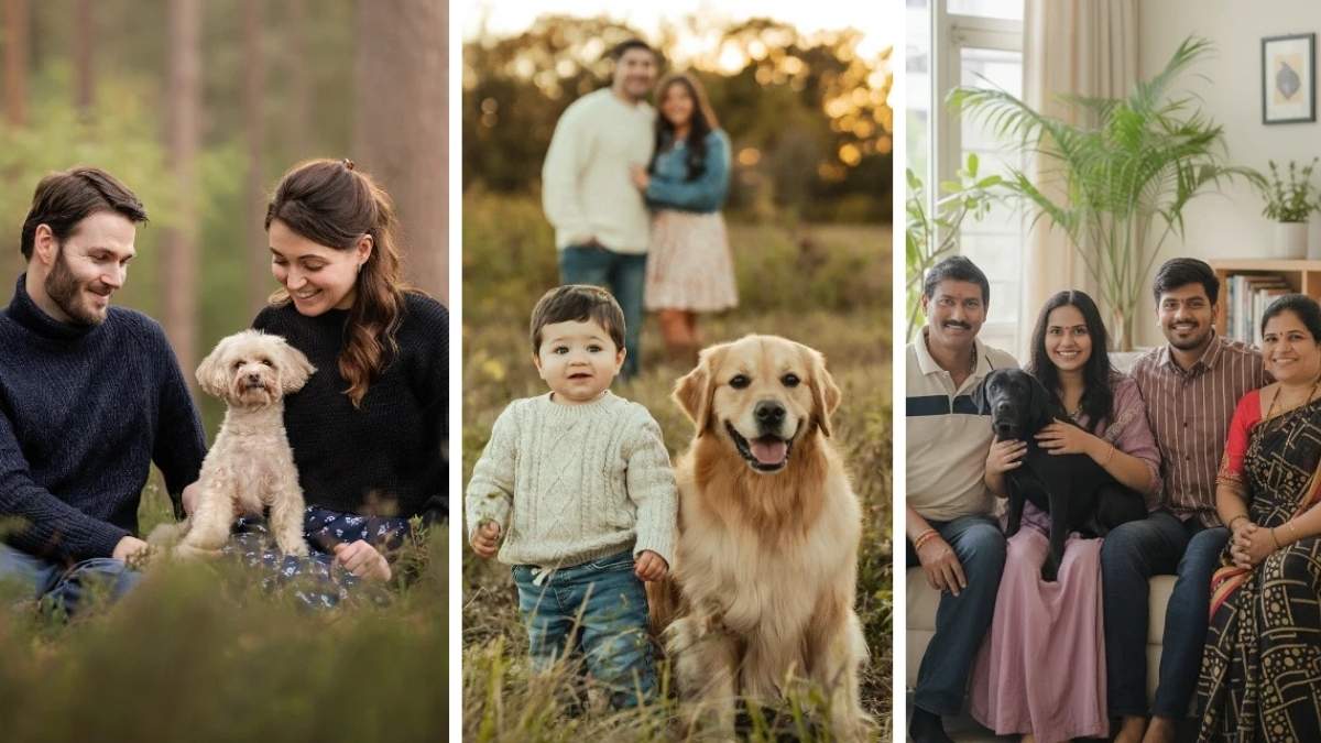 17 Family Photo Ideas With Dog the Whole Album Loves