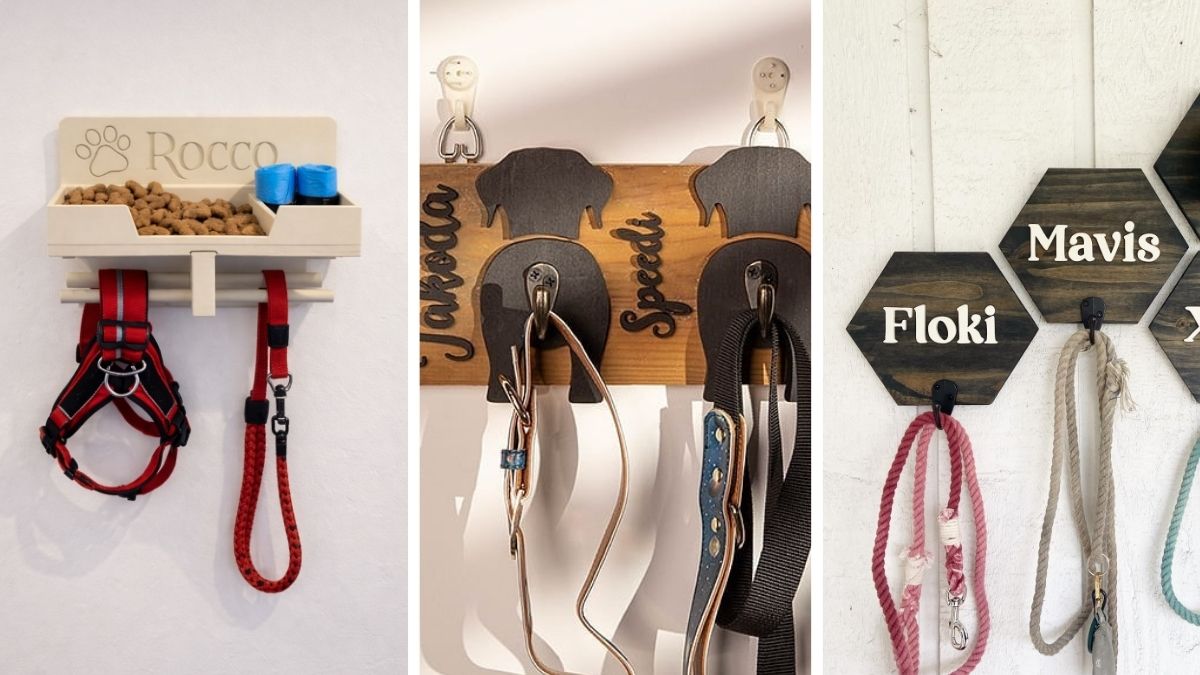 18 Dog Leash Holder Ideas That Decorate the Entryway