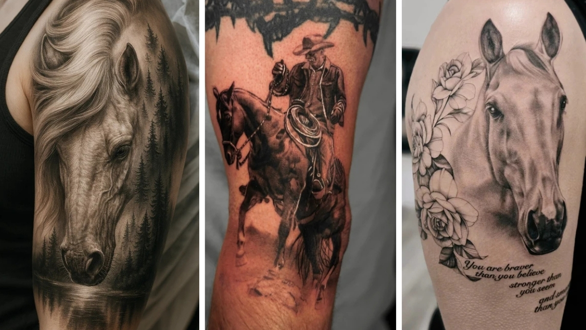 18 Horse Sleeve Tattoo Ideas Where Every Detail Tells a Story