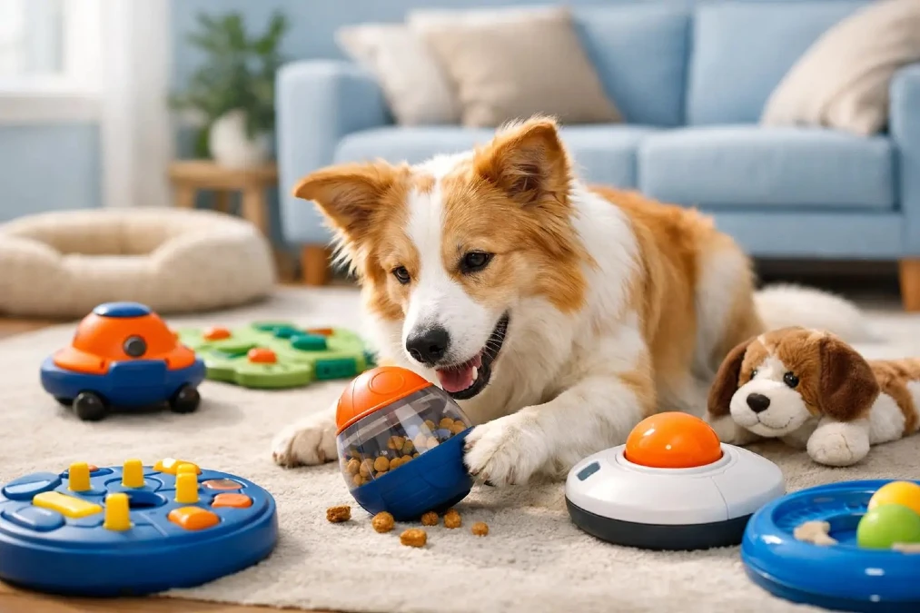 Blue and Orange Plastic Puzzles in Soft Living Rooms