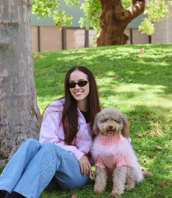 Matching Pastel Knits and Relaxed Denim