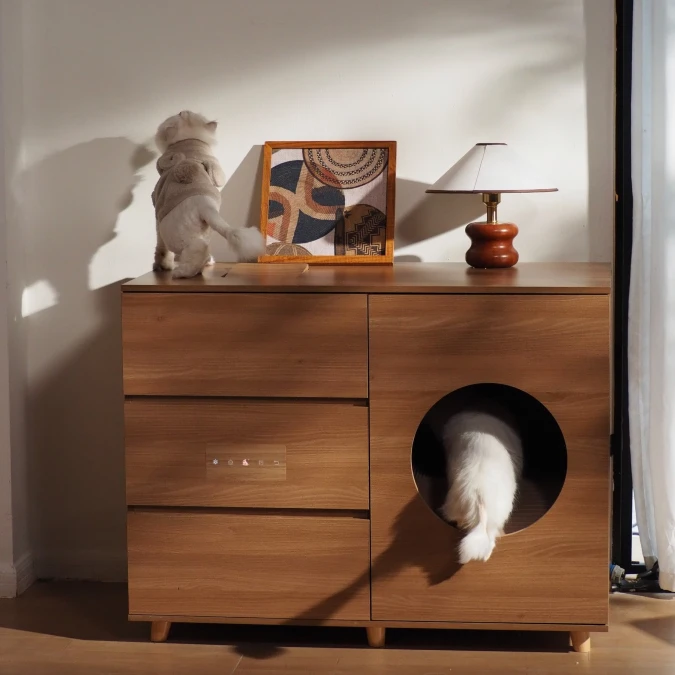 Mid Century Modern Wood Dresser