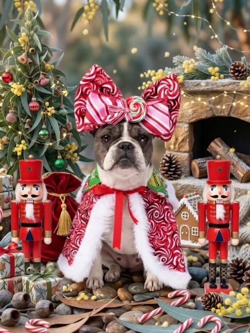 Oversized Peppermint Bows And Maximalist Props