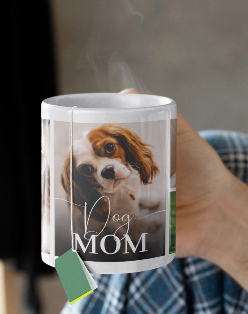 Photo Collage Dog Mom Mug