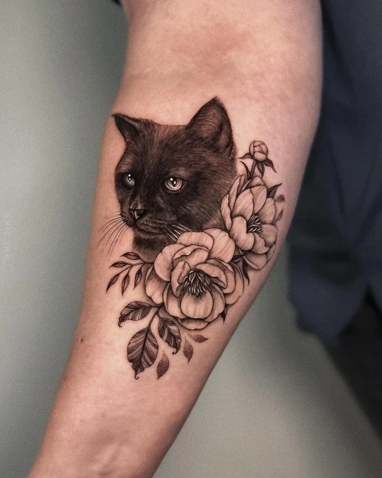 The Dark Floral Anchor Portrait