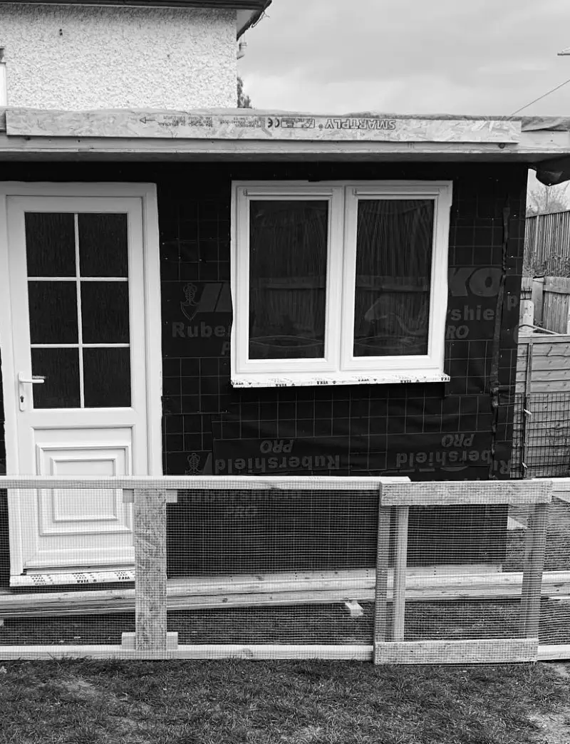 Wooden Framing with Fine Wire Mesh Screen Panels