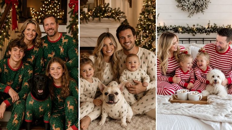 17 Family and Dog Matching Christmas Pajama Sets
