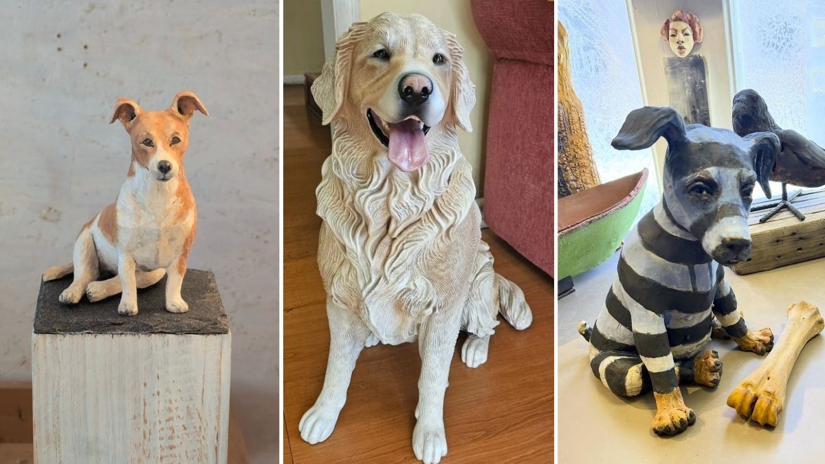 18 Dog Sculpture and Art Ideas to Display in Your Home