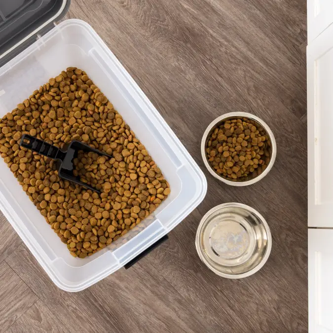 Airtight Clear Plastic Floor Bin