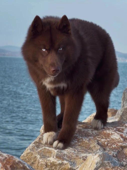 Rich Brown Coats and Raw Stone