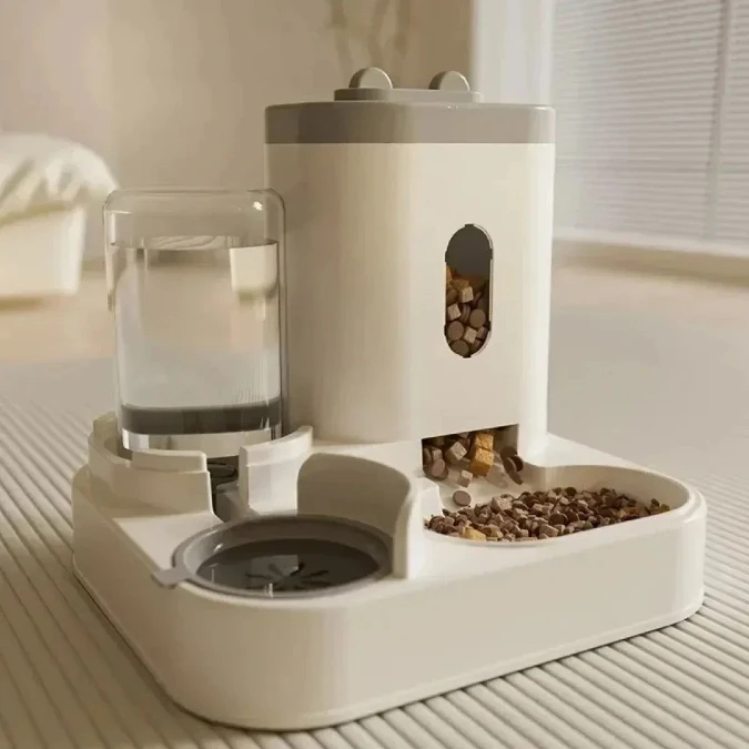 Sleek Automated Feeder And Water Station